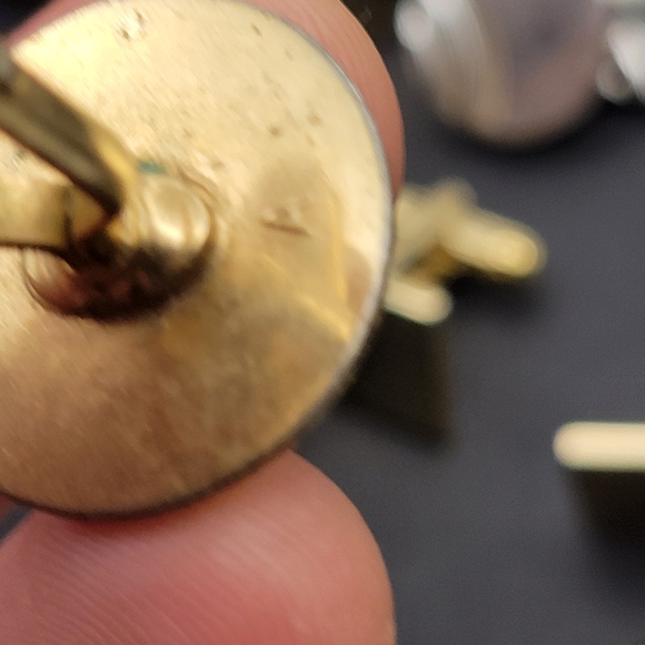 Gold Silver Tone Vintage Cufflinks Lot - Picture 14 of 16